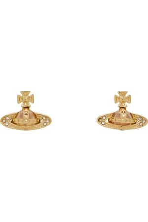 Vivienne Westwood Gold Pina Bas Relief Earrings