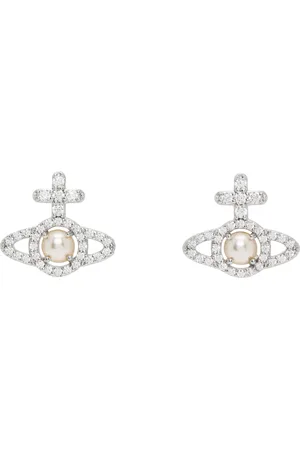 Vivienne Westwood Silver Olympia Faux-Pearl Earrings