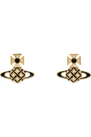 Vivienne Westwood Gold Cassie Bas Relief Earrings