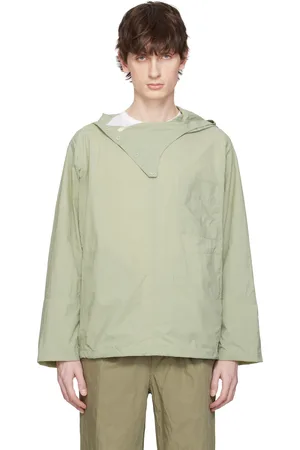 Document Khaki Nylon Hooded Shirting Jacket