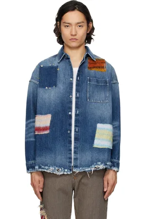 Marni Blue Stone Cotton Denim Shirt