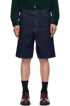 Carhartt Blue Single Knee Denim Shorts