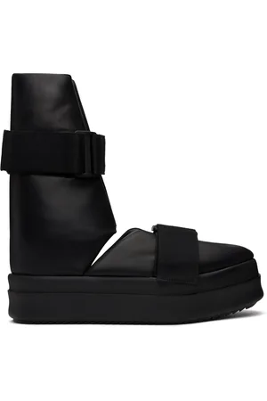 Rick Owens Black Hollywood Splint Sandals
