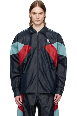 MARTINE ROSE Navy Shirt Track Jacket