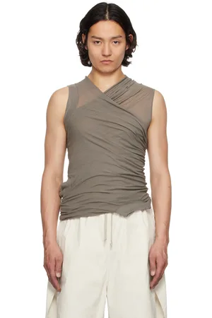 Rick Owens Gray Hollywood Banana Tank Top