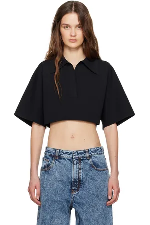 Alaïa Black Cropped Polo