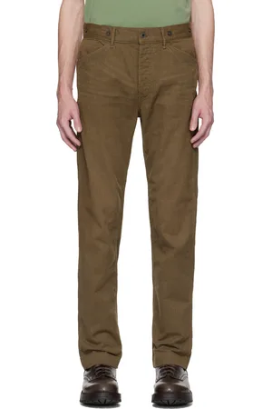 Ralph Lauren Brown Striped Twill Trousers