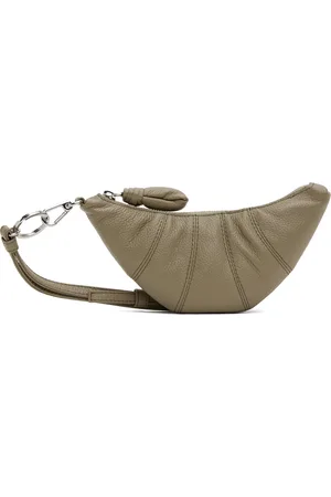 LEMAIRE Khaki Crossbody Croissant Coin Pouch