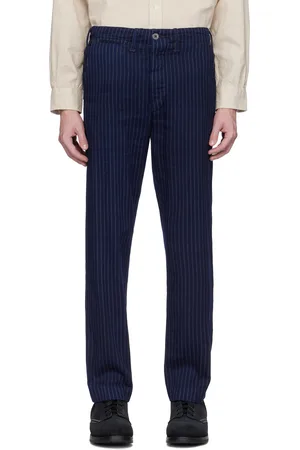 Ralph Lauren Navy Cotton Printed Hamilton Trousers