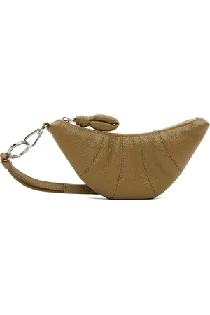 LEMAIRE Brown Crossbody Croissant Coin Pouch