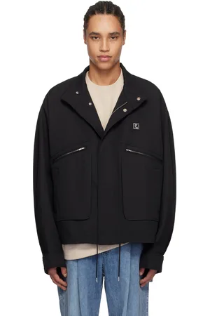 WOOYOUNGMI Black High Neck Jacket