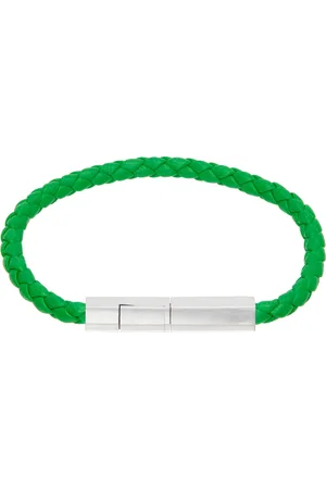 Bottega Veneta Green Braid Bracelet