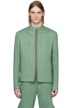 CMMAWEAR SSENSE Exclusive Green Takada School Blazer