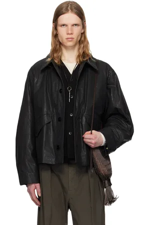 LEMAIRE Black Biker Jacket