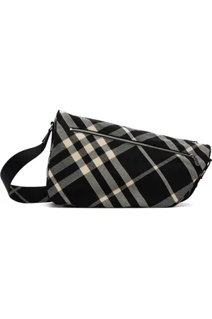 Burberry & Beige Large Shield Bag