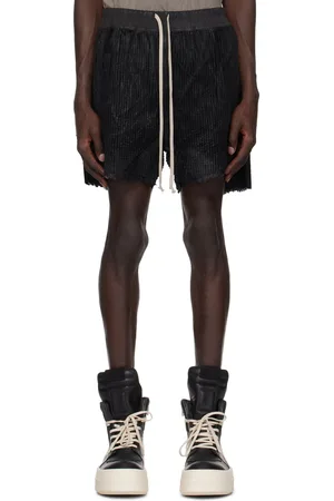 Rick Owens Black Porterville Long Boxers Shorts
