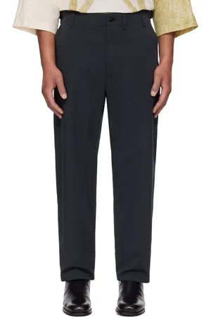 LEMAIRE Navy Carrot Trousers