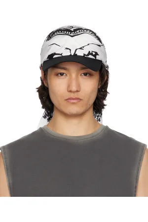 We11 Done Black & Bandana Scarf Cap