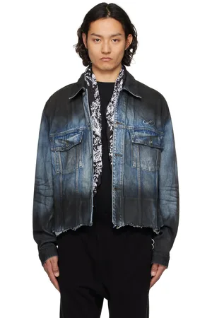 We11 Done Sprayed Sporty Selldone Denim Jacket
