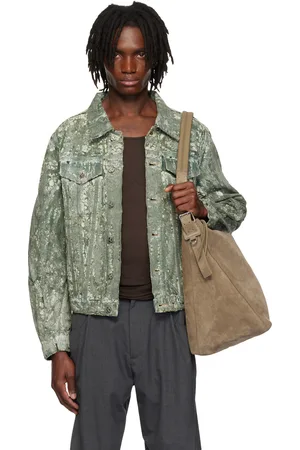 CMMAWEAR Green Terrarium Denim Jacket