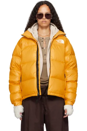 The North Face SSENSE Exclusive Yellow 1996 Retro Shine Nuptse Down Jacket