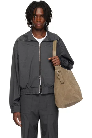 CMMAWEAR Gray Funnel-Neck Jacket