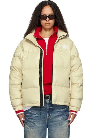 The North Face SSENSE Exclusive Beige 1996 Retro Shine Nuptse Down Jacket