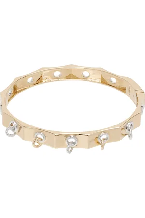 Rainbow K Gold Eyet Diamond Bracelet