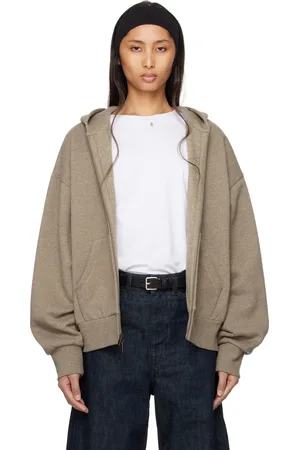 FEAR OF GOD Gray Classic Full Zip-Up Hoodie