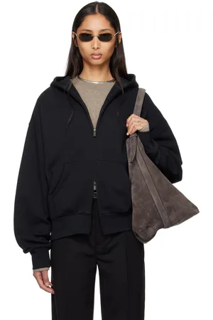 FEAR OF GOD Black Classic Full Zip-Up Hoodie