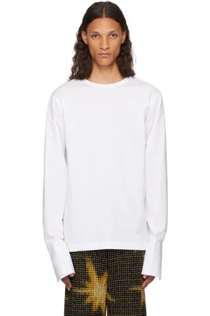 DRIES VAN NOTEN White Paneled Long Sleeve T-Shirt