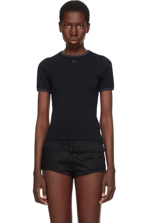 Courrèges Black Heritage Contrast T-shirt