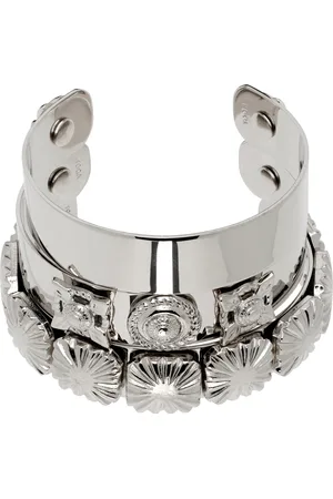 TOGA PULLA Silver Metal Bangle Bracelet Set