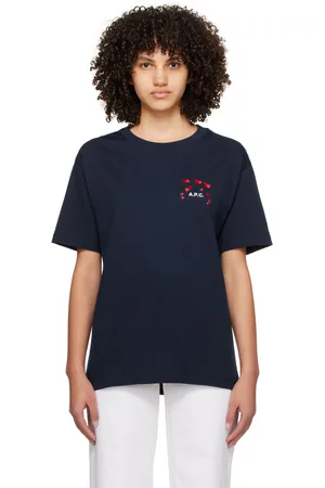A.P.C. Navy Hearts T-Shirt