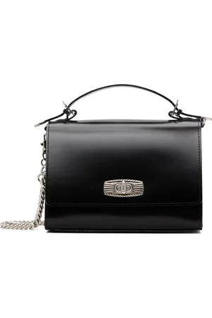 TOGA PULLA Black Leather Shoulder Bag