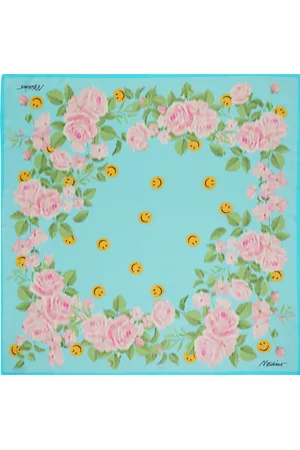 Moschino Multicolor Twill Seta Scarf