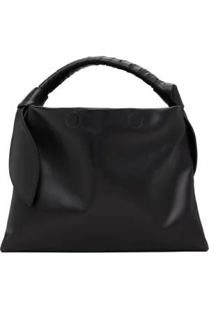 TOGA PULLA Black Leather Ribbon Bag