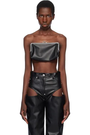 pushBUTTON Coin Purse Belted Faux-Leather Top