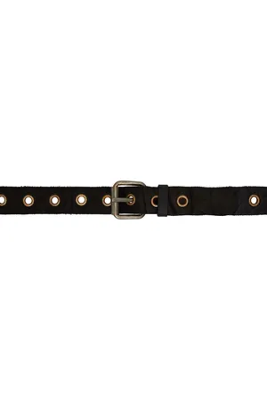 GUIDI Black Pin-Buckle Belt