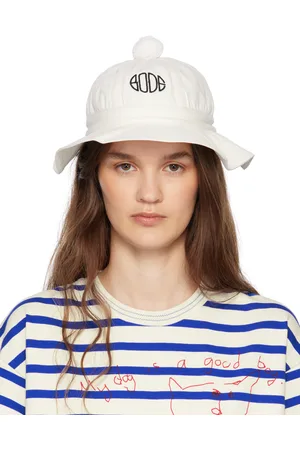 BODE White Paneled Grandfather Bucket Hat