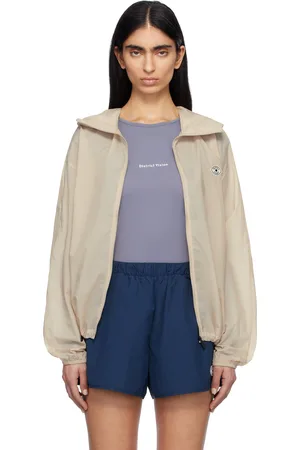 District Vision Beige Cropped Ultralight Wind Sport Jacket