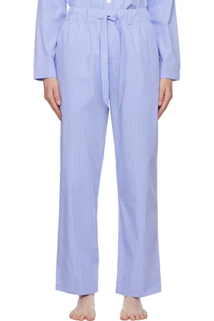 Tekla Blue Drawstring Pyjama Pants