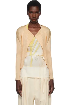 PLEATS PLEASE ISSEY MIYAKE Yellow Monthly Colors March Cardigan