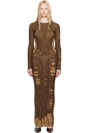 Diesel Brown M-Calimera Maxi Dress
