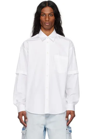 Le PÈRE Detached Sleeve Button Down Shirt