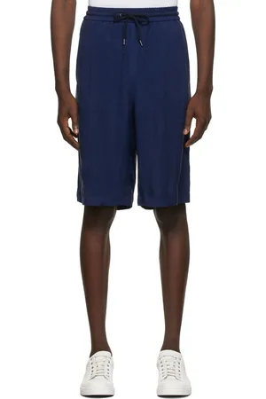 Giorgio Armani Blue Canvas Shorts