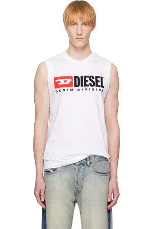 Diesel White T-Isco-Div Tank Top