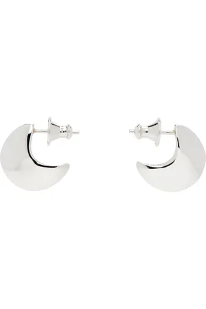FARIS Silver Saucer Hoop Mini Earrings