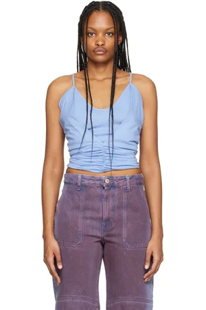The Attico Blue Niki Tank