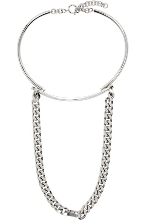 Maison Margiela Silver Mixed Chain Necklace